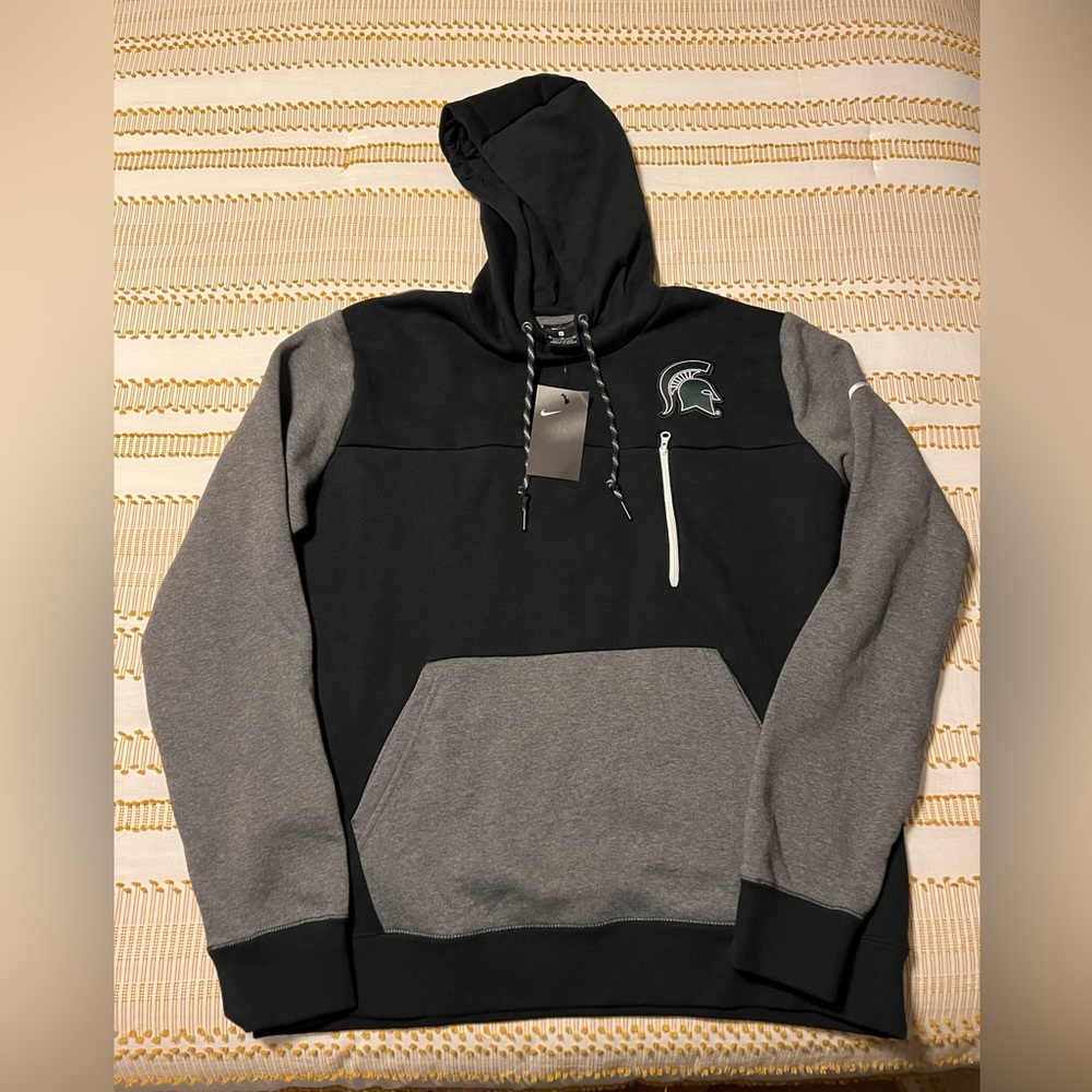 Nike Black Michigan State Spartans AV-15 2.0 Pullover Hoodie XL